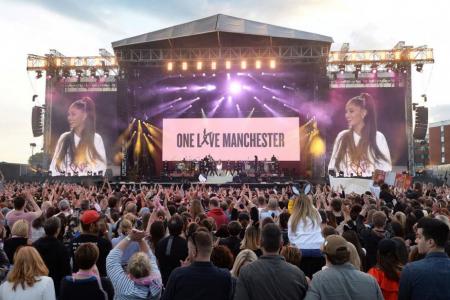 Music stars unite in  Manchester as fans face down fears
