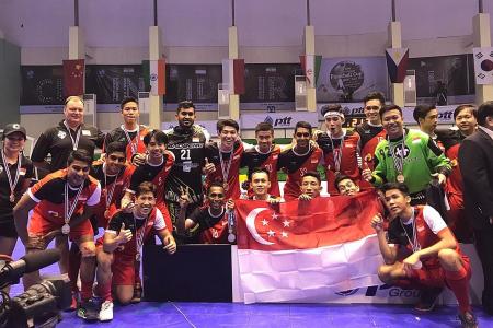 Thailand down Singapore in floorball final