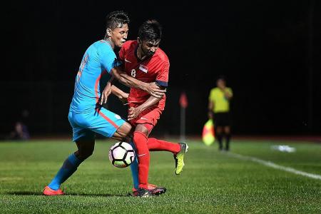 Singapore Under-23s downed 1-0 by India
