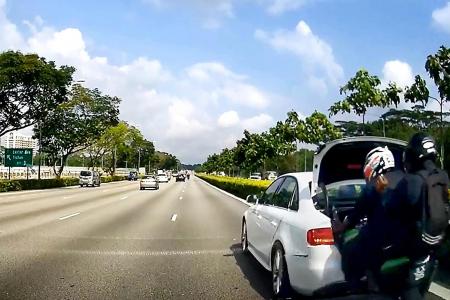 Motorcyclist and passenger severely injured in SLE crash