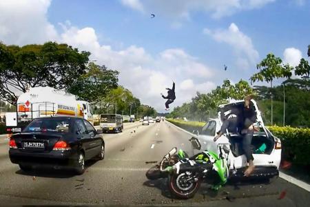 Parents of injured pillion rider do not 'dare to watch' video