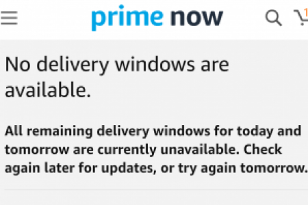 Amazon Prime Now faces issues on second day after launch