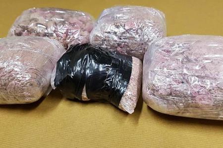Six arrested, 2.1kg of drugs seized