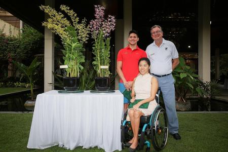 Swimmers Schooling and Yip first local athletes to have orchids named after them