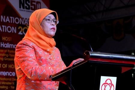 Halimah says she has not always toed official line