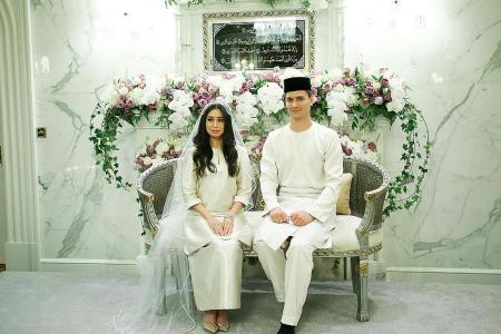 Johor princess weds former Tampines Rovers marketing manager