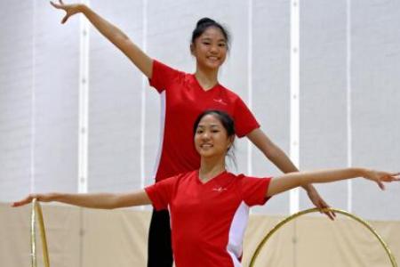 Identical dreams for rhythmic gymnastics twins