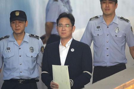 Samsung heir jailed  5 years for corruption