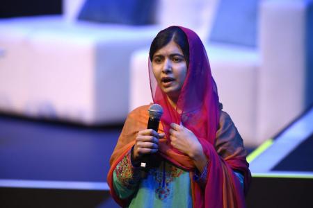 Pakistani Nobel Peace Prize 2014 laureate Malala Yousafzai 