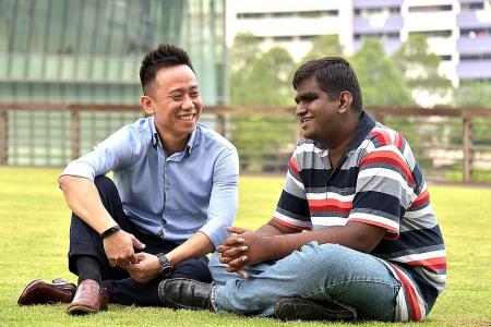 Blind student thrives  in poly, thanks to support