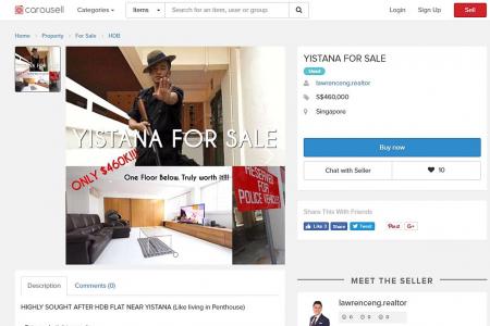 &#039;Yistana&#039; flat advertised for sale as having high security