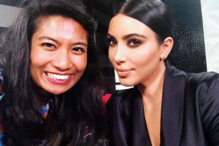 Yes, I got my selfie with Kim Kardashian
