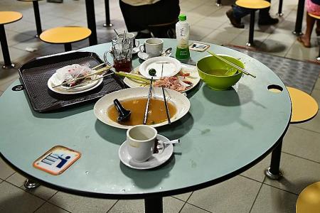 Lack of cleanliness at food centres irks Singaporeans