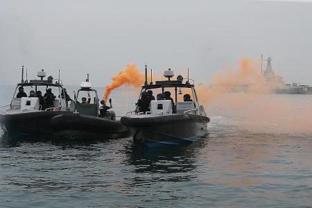 &#039;Terrorists&#039; in S&#039;pore waters arrested