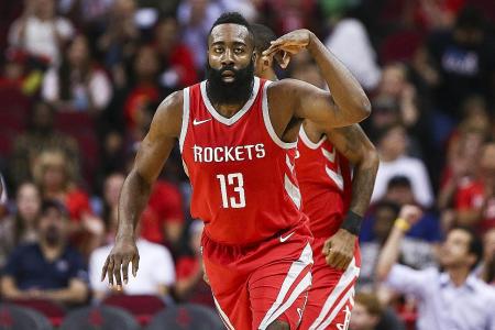 Harden scores 56 as Rockets shoot down Jazz