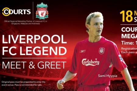 Win passes to meet Liverpool legend Sami Hyypia