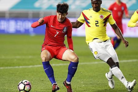 Son on the double as South Korea edge out Colombia