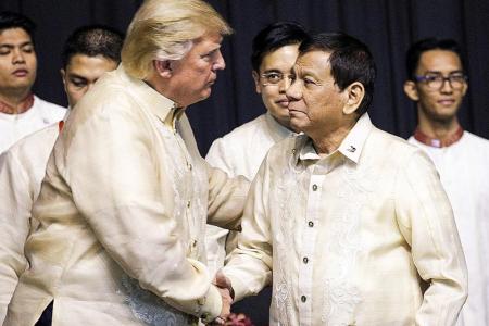 Trump gets warm reception from Duterte