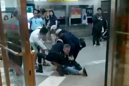 Man arrested for using criminal force on policeman at Lavender MRT station