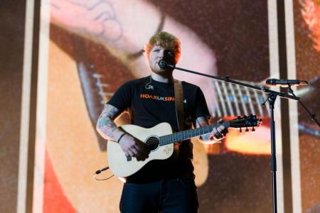 Ed Sheeran's concerts go without hitch despite recent bike accident injuries