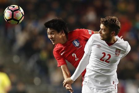 All square between South Korea and Serbia