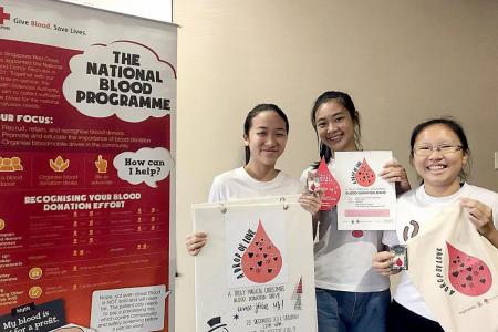 CHIJ students organises blood donation drive 