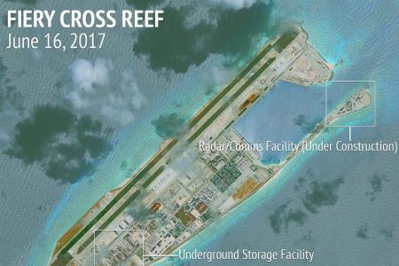 China island expansion moves ahead in South China Sea