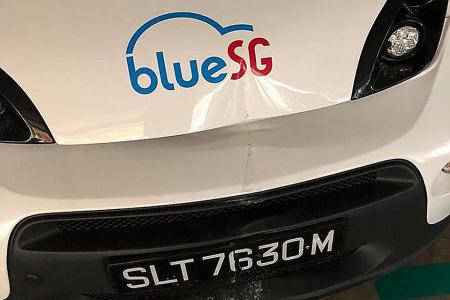 BlueSG cars damaged weeks after launch