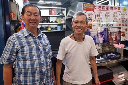 Hawkers provide needy elderly with free lunches