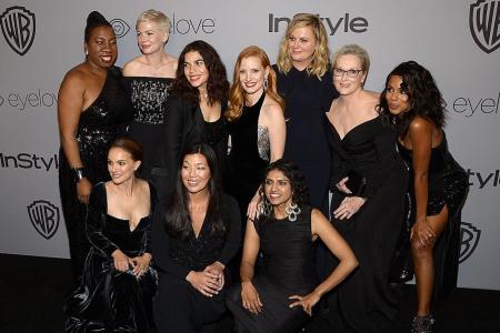 Blackout on Golden Globes red carpet for sex harassment victims