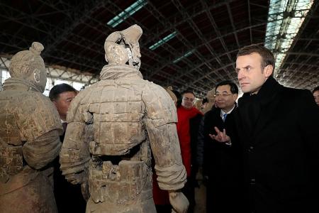France&#039;s Macron calls for Europe-China alliance on climate, Silk Road 