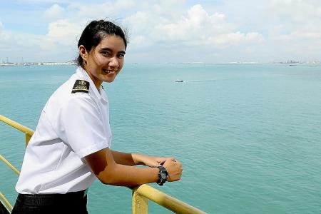 She travelled the world for 12 months on maritime internship
