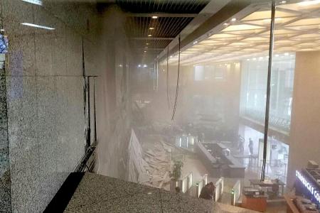 Indonesia stock exchange floor collapse injures more than 70