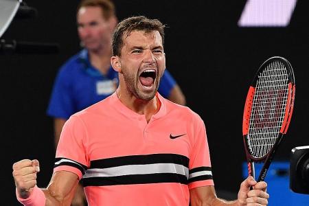 Dimitrov digs deep to win five-setter