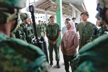 Singaporeans should continue to show support for servicemen: President