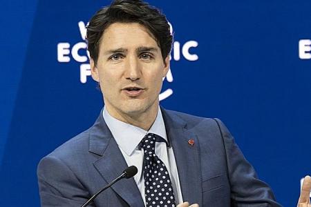 Canada PM Trudeau takes shot at Trump protectionism at Davos forum