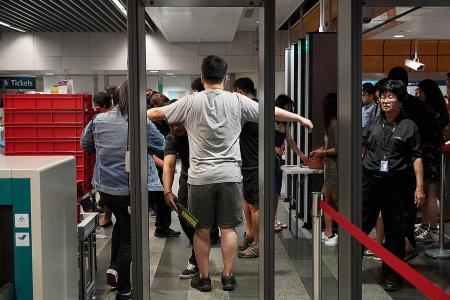 Newton MRT station holds biggest security screening exercise