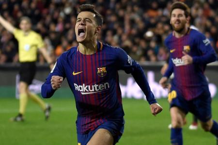Coutinho opens Barca account in cup win
