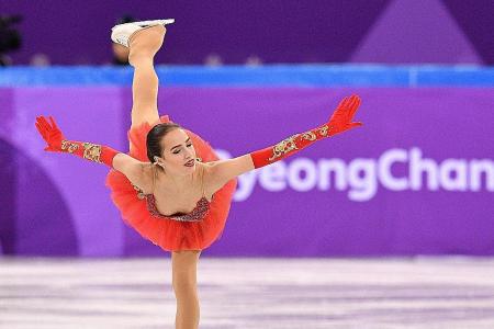World at 15-year-old skating star Zagitova&#039;s feet