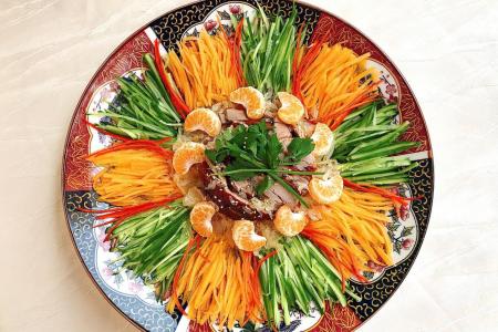Duck salad a colourful appetiser for CNY family feast