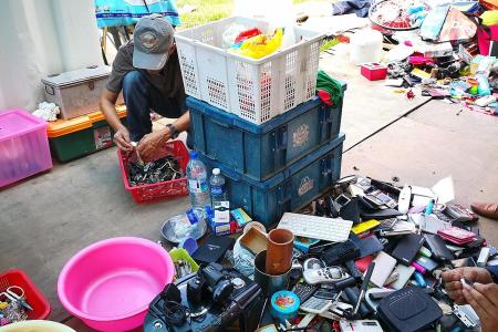 Valuable, useful items among discarded things left for waste removers