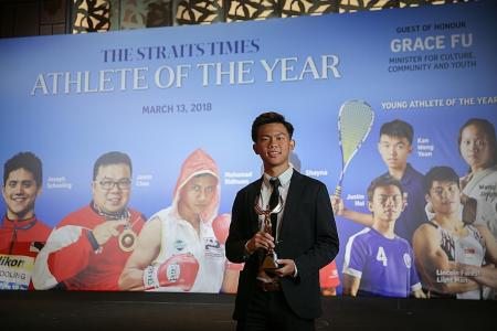 Chee and Hui are ST Athlete of the Year winners