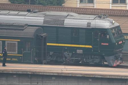 Train believed to be carrying North Koreans leave Beijing