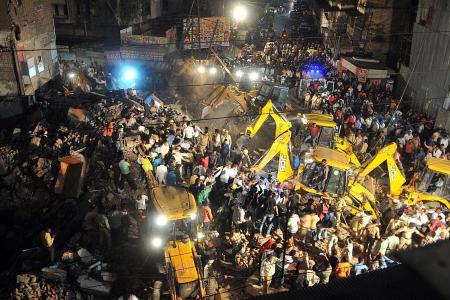 10 dead as building struck by car collapses in India