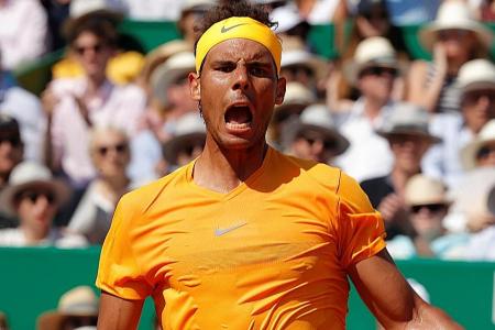 Nadal soars as records tumble at Monte Carlo