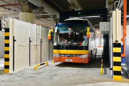 New scanners to check buses, vans entering Tuas Checkpoint