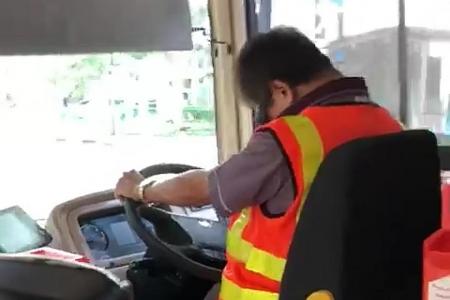 SBS Transit: Nodding bus driver was not asleep