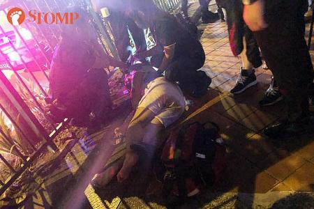 Cops looking for attackers in a case of rioting at Tanjong Pagar