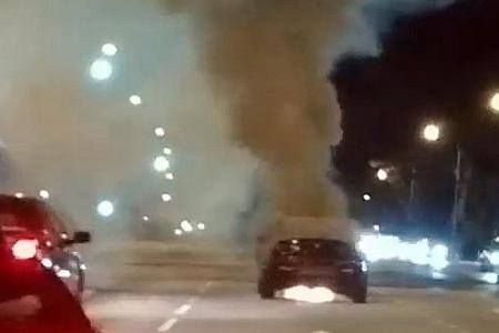 Two cars catch fire in separate incidents 