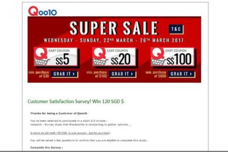 Qoo10 warns of scam e-mails